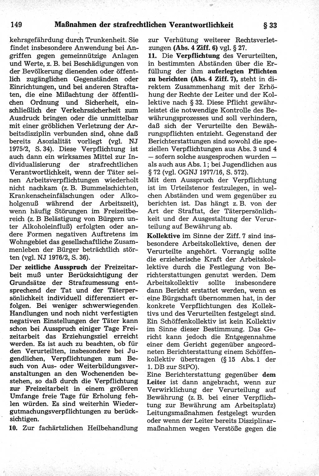 Strafrecht der Deutschen Demokratischen Republik (DDR), Kommentar zum Strafgesetzbuch (StGB) 1981, Seite 149 (Strafr. DDR Komm. StGB 1981, S. 149)