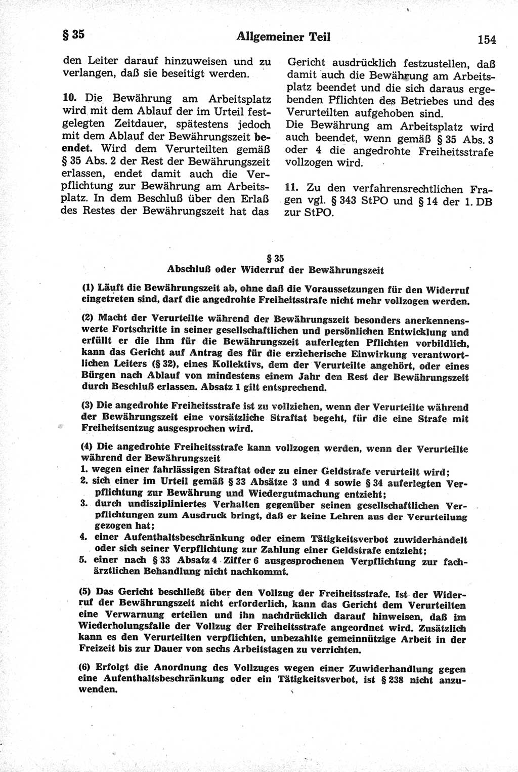 Strafrecht der Deutschen Demokratischen Republik (DDR), Kommentar zum Strafgesetzbuch (StGB) 1981, Seite 154 (Strafr. DDR Komm. StGB 1981, S. 154)