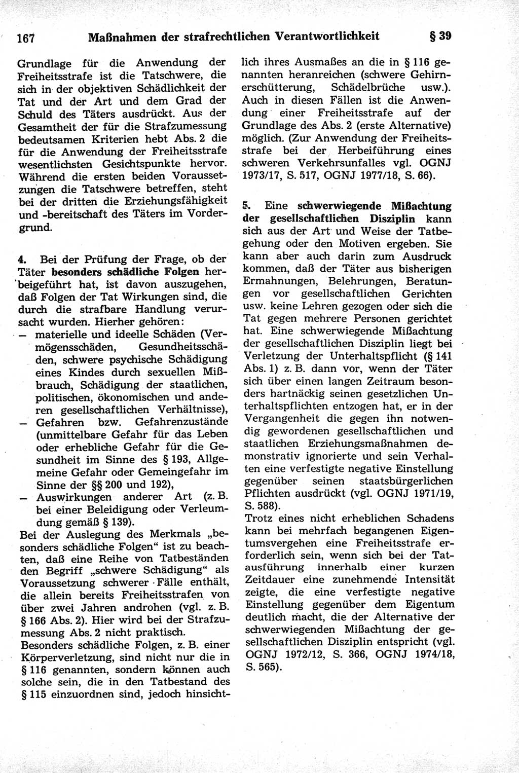 Strafrecht der Deutschen Demokratischen Republik (DDR), Kommentar zum Strafgesetzbuch (StGB) 1981, Seite 167 (Strafr. DDR Komm. StGB 1981, S. 167)