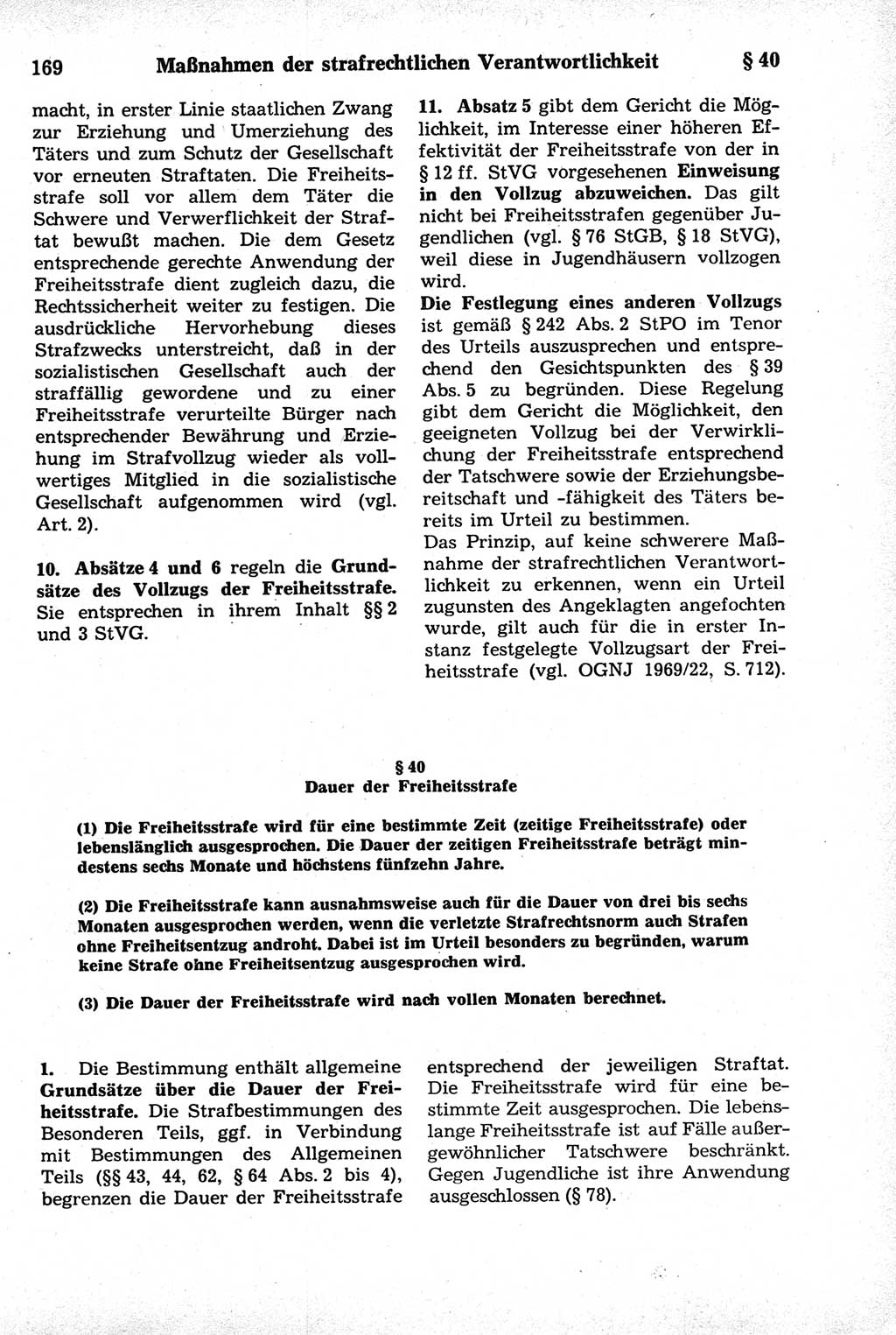 Strafrecht der Deutschen Demokratischen Republik (DDR), Kommentar zum Strafgesetzbuch (StGB) 1981, Seite 169 (Strafr. DDR Komm. StGB 1981, S. 169)