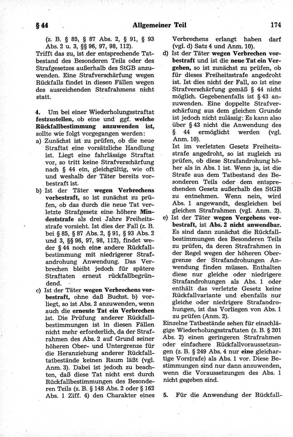 Strafrecht der Deutschen Demokratischen Republik (DDR), Kommentar zum Strafgesetzbuch (StGB) 1981, Seite 174 (Strafr. DDR Komm. StGB 1981, S. 174)