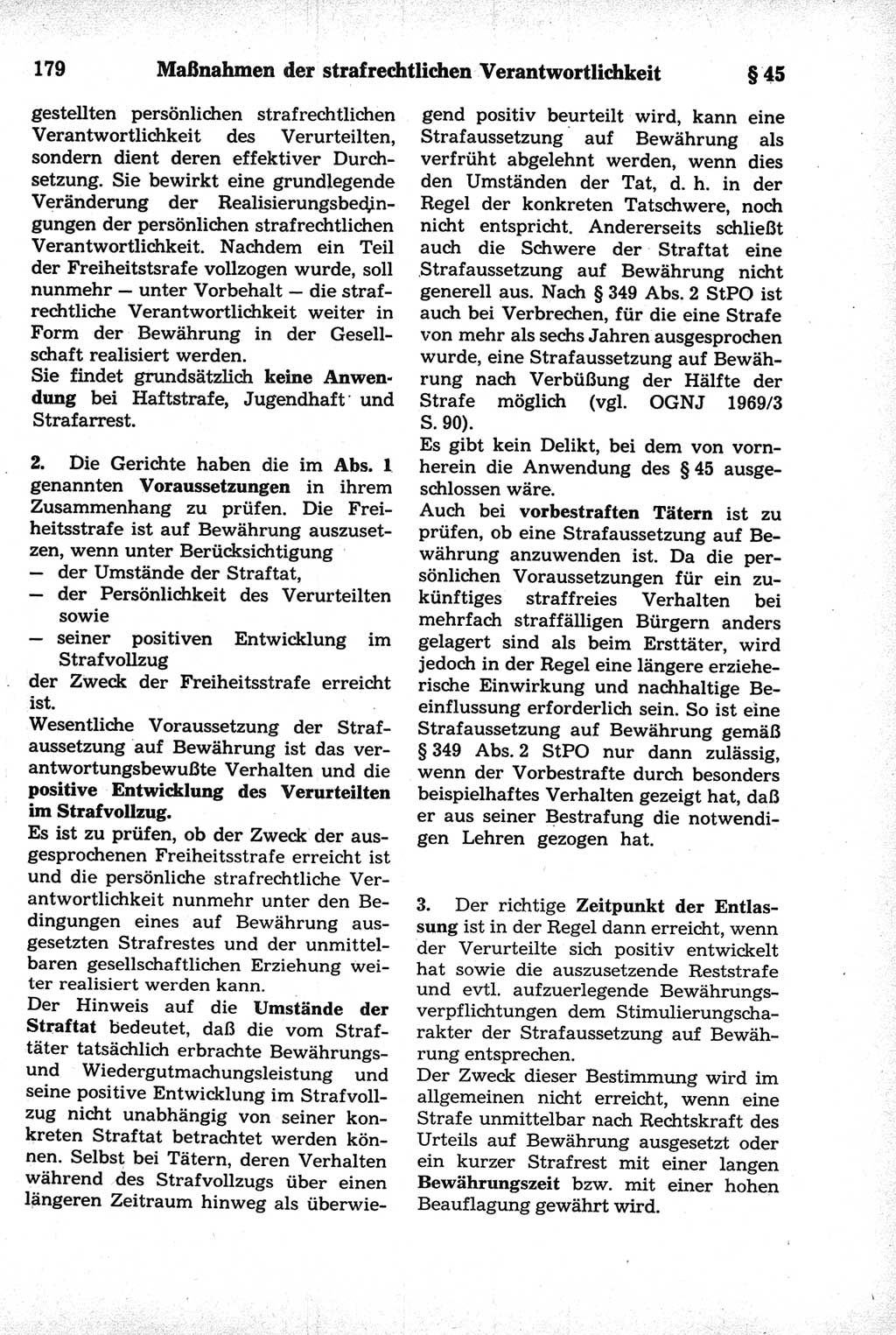 Strafrecht der Deutschen Demokratischen Republik (DDR), Kommentar zum Strafgesetzbuch (StGB) 1981, Seite 179 (Strafr. DDR Komm. StGB 1981, S. 179)