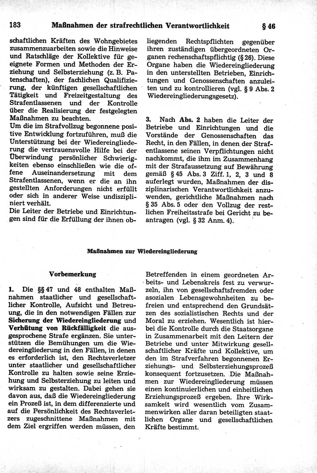 Strafrecht der Deutschen Demokratischen Republik (DDR), Kommentar zum Strafgesetzbuch (StGB) 1981, Seite 183 (Strafr. DDR Komm. StGB 1981, S. 183)