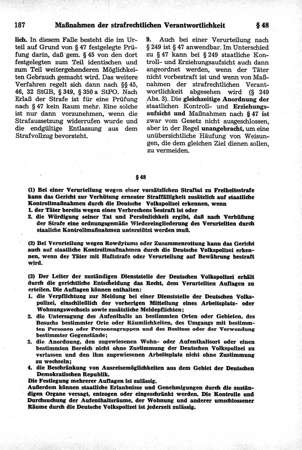 Strafrecht der Deutschen Demokratischen Republik (DDR), Kommentar zum Strafgesetzbuch (StGB) 1981, Seite 187 (Strafr. DDR Komm. StGB 1981, S. 187)