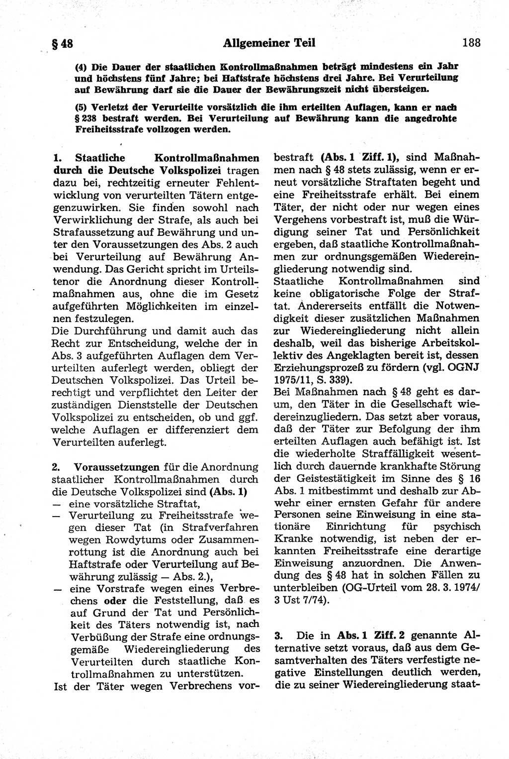 Strafrecht der Deutschen Demokratischen Republik (DDR), Kommentar zum Strafgesetzbuch (StGB) 1981, Seite 188 (Strafr. DDR Komm. StGB 1981, S. 188)