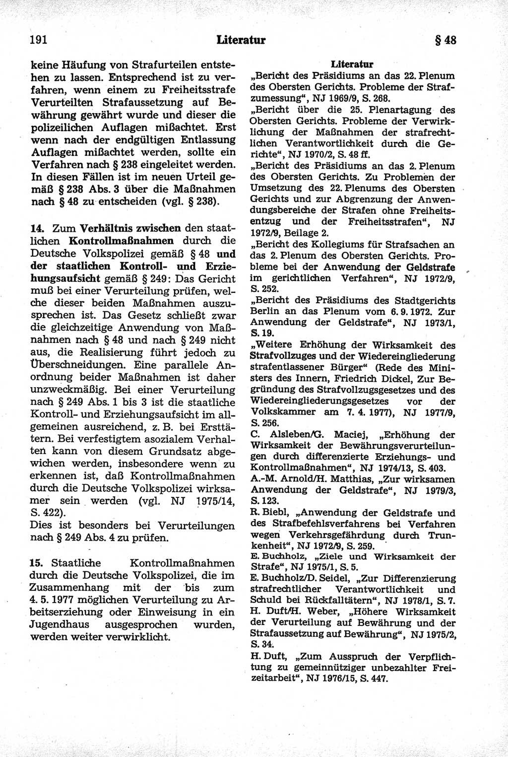 Strafrecht der Deutschen Demokratischen Republik (DDR), Kommentar zum Strafgesetzbuch (StGB) 1981, Seite 191 (Strafr. DDR Komm. StGB 1981, S. 191)