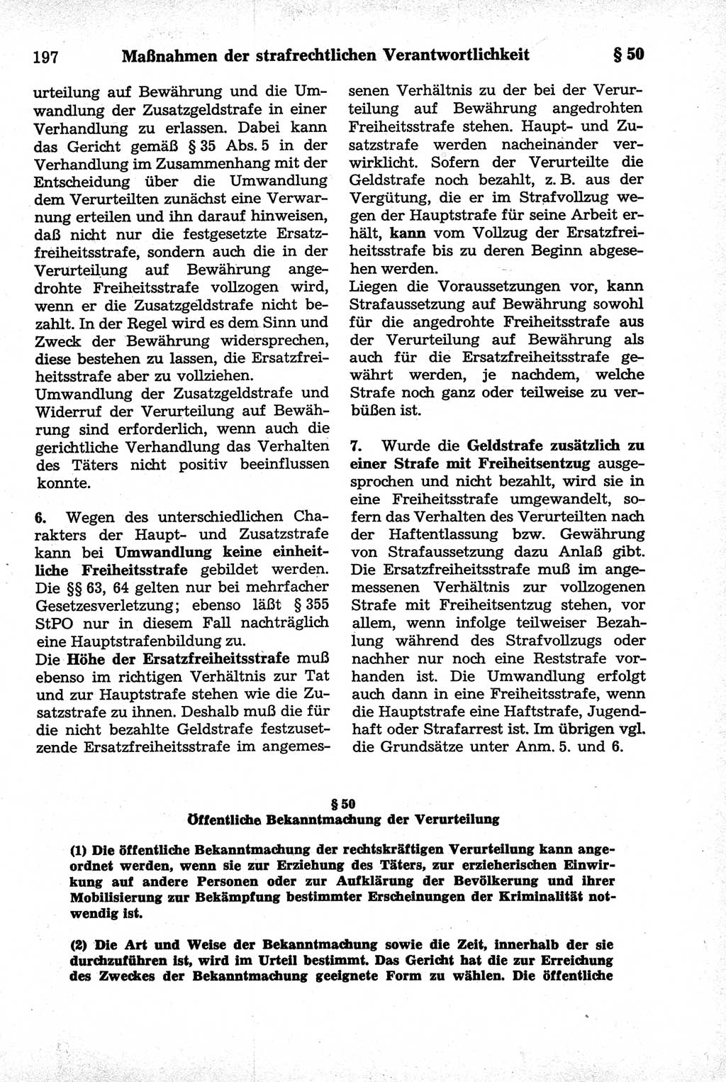Strafrecht der Deutschen Demokratischen Republik (DDR), Kommentar zum Strafgesetzbuch (StGB) 1981, Seite 197 (Strafr. DDR Komm. StGB 1981, S. 197)