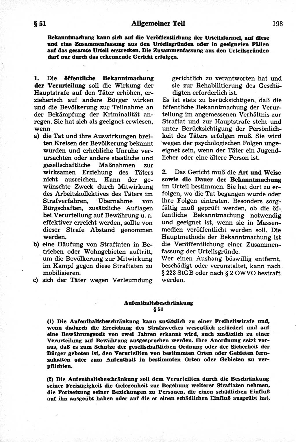 Strafrecht der Deutschen Demokratischen Republik (DDR), Kommentar zum Strafgesetzbuch (StGB) 1981, Seite 198 (Strafr. DDR Komm. StGB 1981, S. 198)