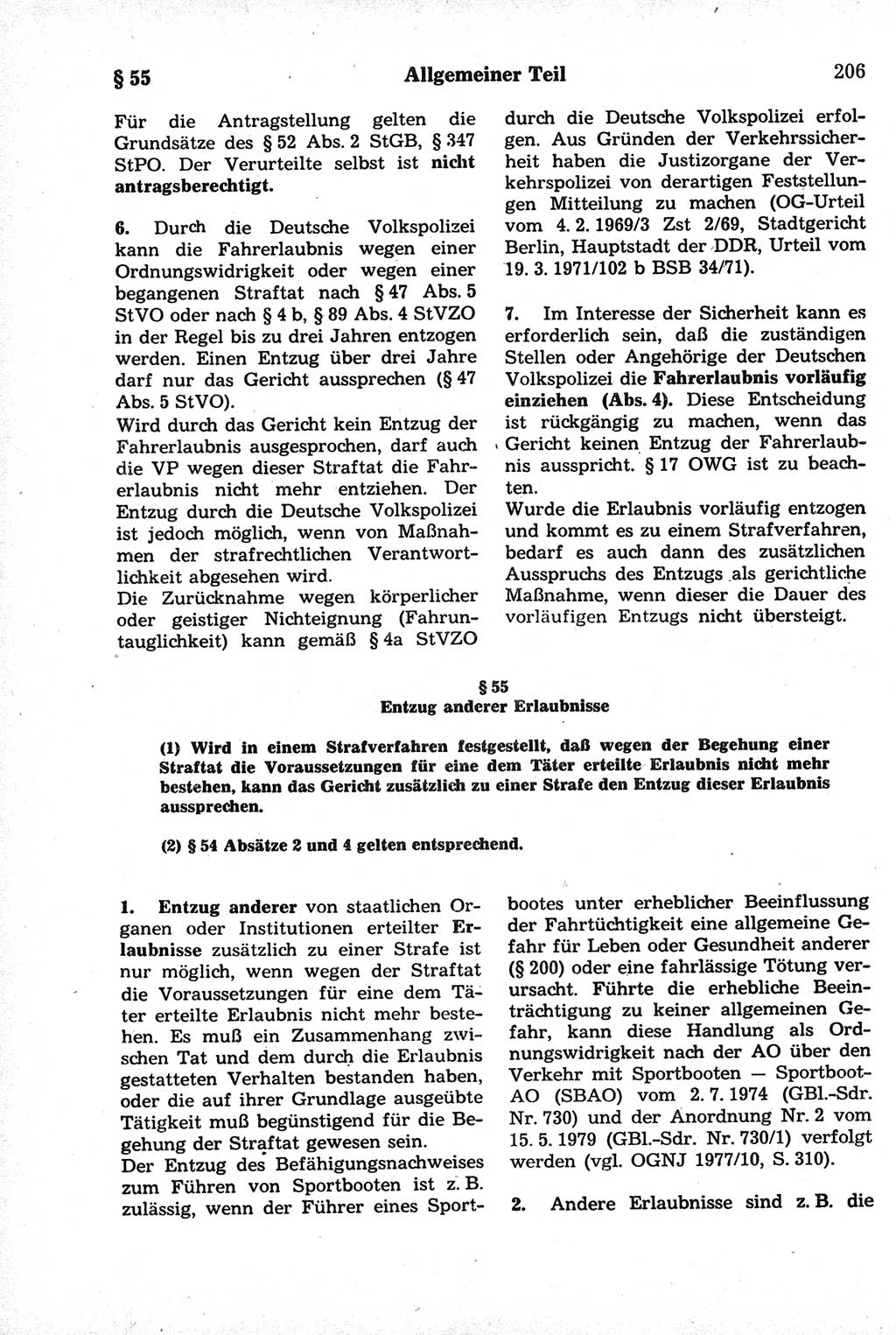 Strafrecht der Deutschen Demokratischen Republik (DDR), Kommentar zum Strafgesetzbuch (StGB) 1981, Seite 206 (Strafr. DDR Komm. StGB 1981, S. 206)