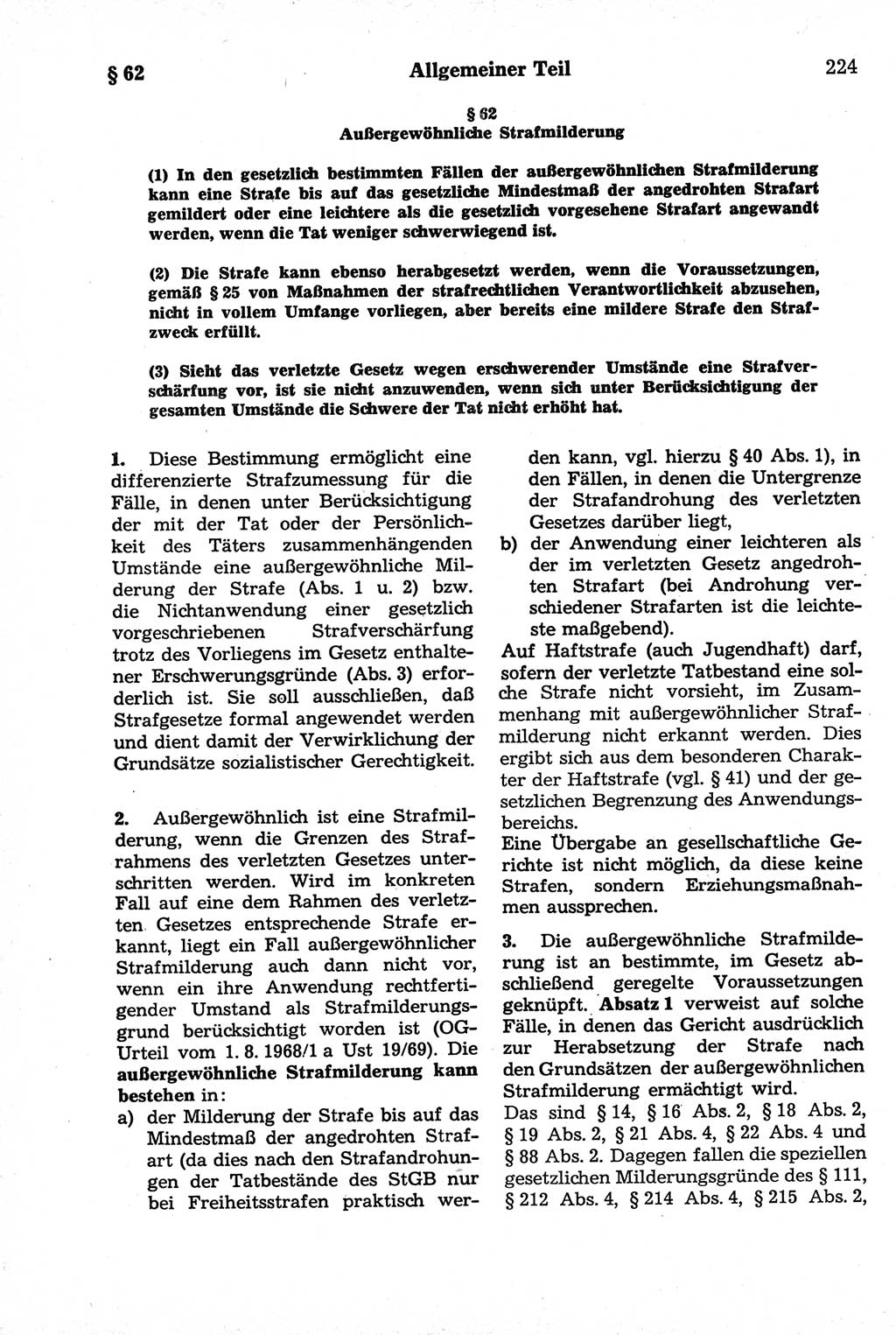 Strafrecht der Deutschen Demokratischen Republik (DDR), Kommentar zum Strafgesetzbuch (StGB) 1981, Seite 224 (Strafr. DDR Komm. StGB 1981, S. 224)