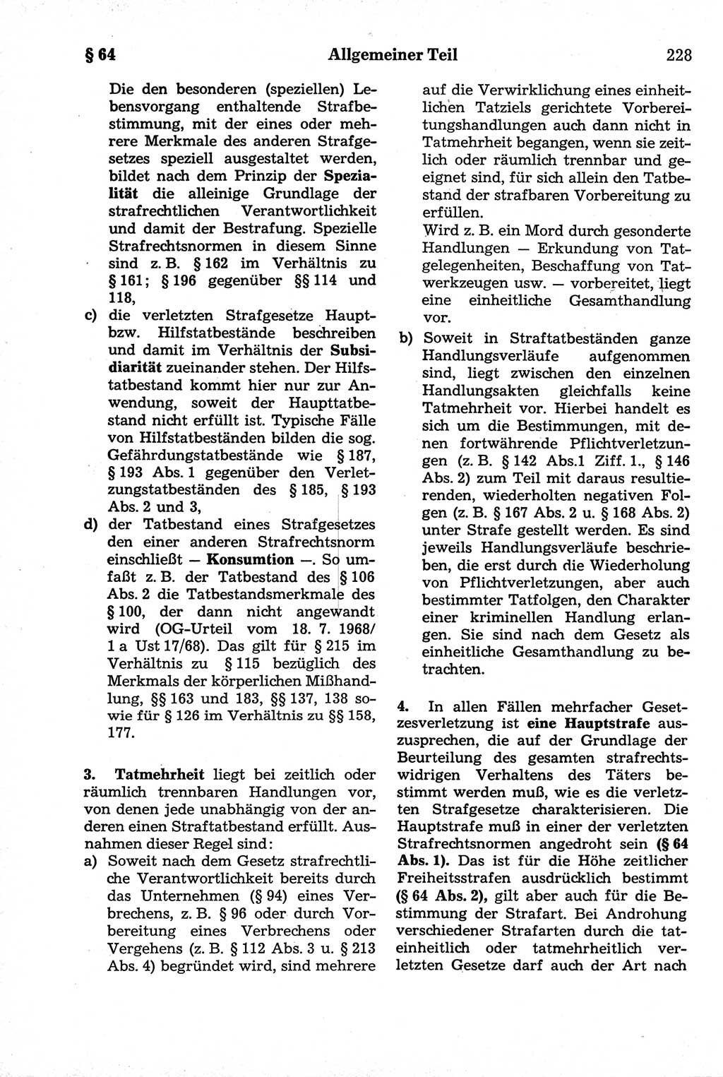 Strafrecht der Deutschen Demokratischen Republik (DDR), Kommentar zum Strafgesetzbuch (StGB) 1981, Seite 228 (Strafr. DDR Komm. StGB 1981, S. 228)