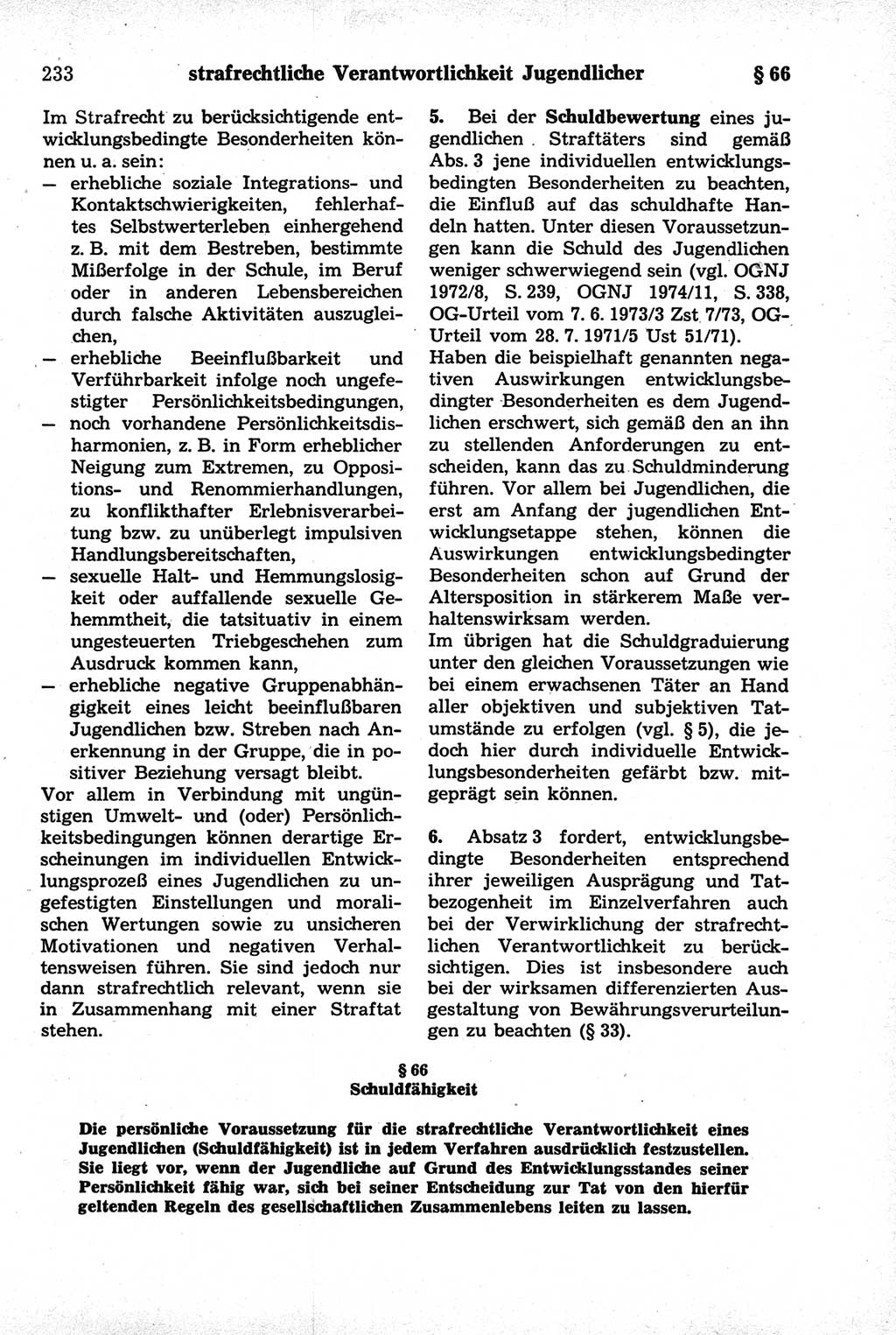 Strafrecht der Deutschen Demokratischen Republik (DDR), Kommentar zum Strafgesetzbuch (StGB) 1981, Seite 233 (Strafr. DDR Komm. StGB 1981, S. 233)