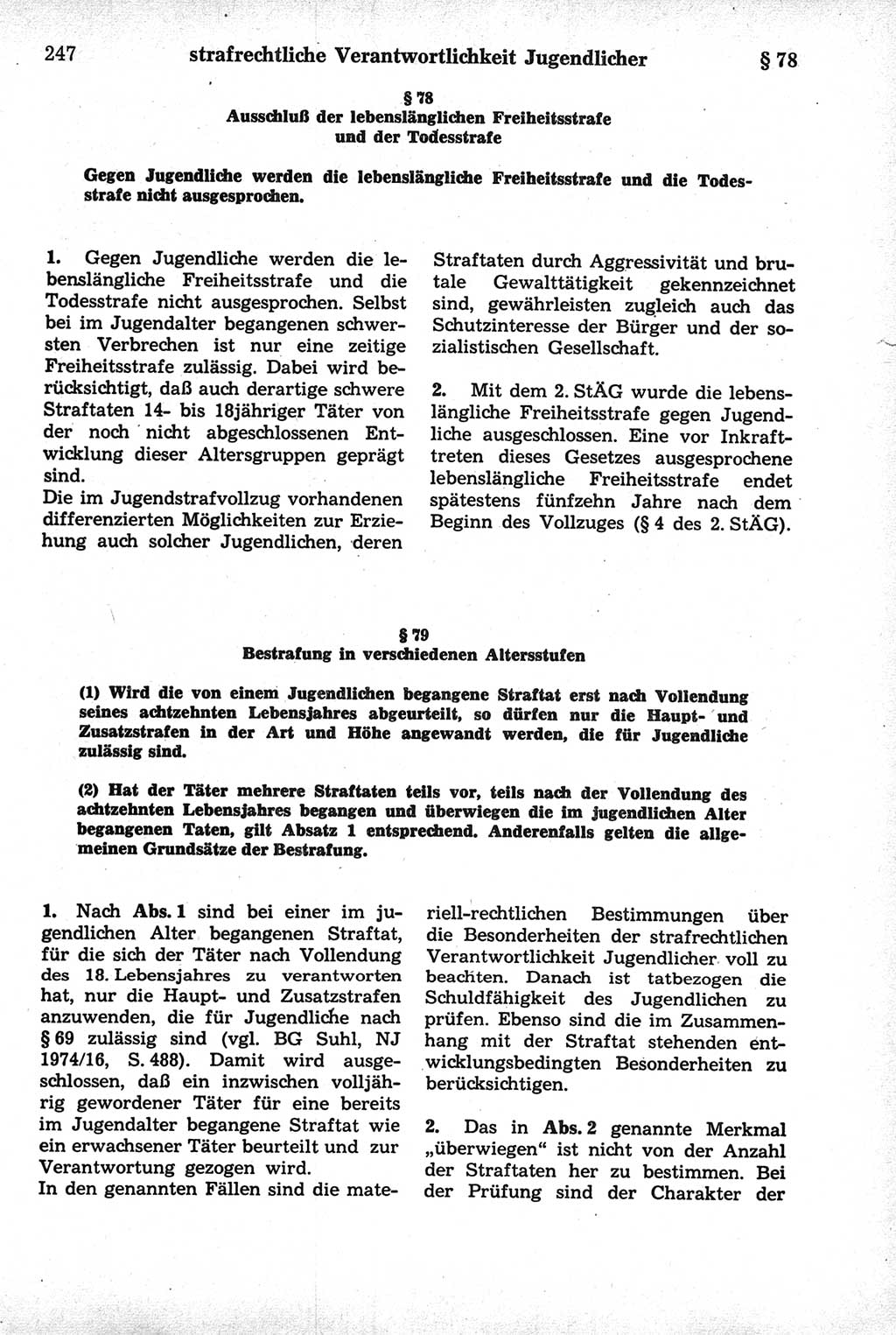 Strafrecht der Deutschen Demokratischen Republik (DDR), Kommentar zum Strafgesetzbuch (StGB) 1981, Seite 247 (Strafr. DDR Komm. StGB 1981, S. 247)