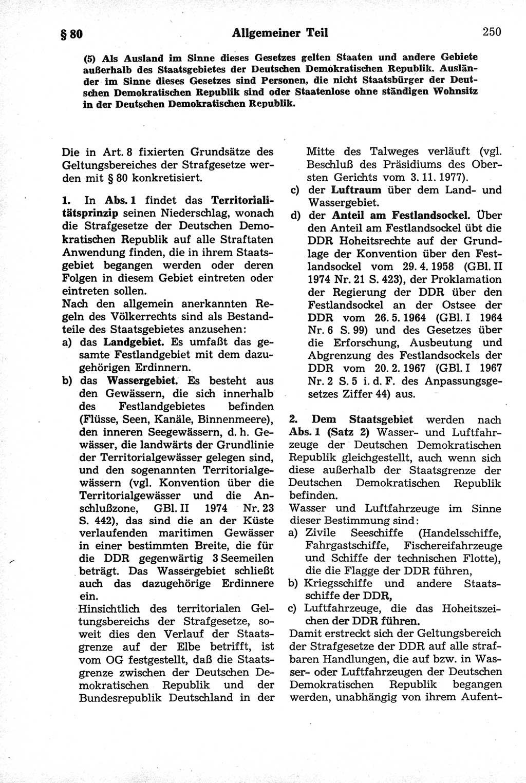 Strafrecht der Deutschen Demokratischen Republik (DDR), Kommentar zum Strafgesetzbuch (StGB) 1981, Seite 250 (Strafr. DDR Komm. StGB 1981, S. 250)