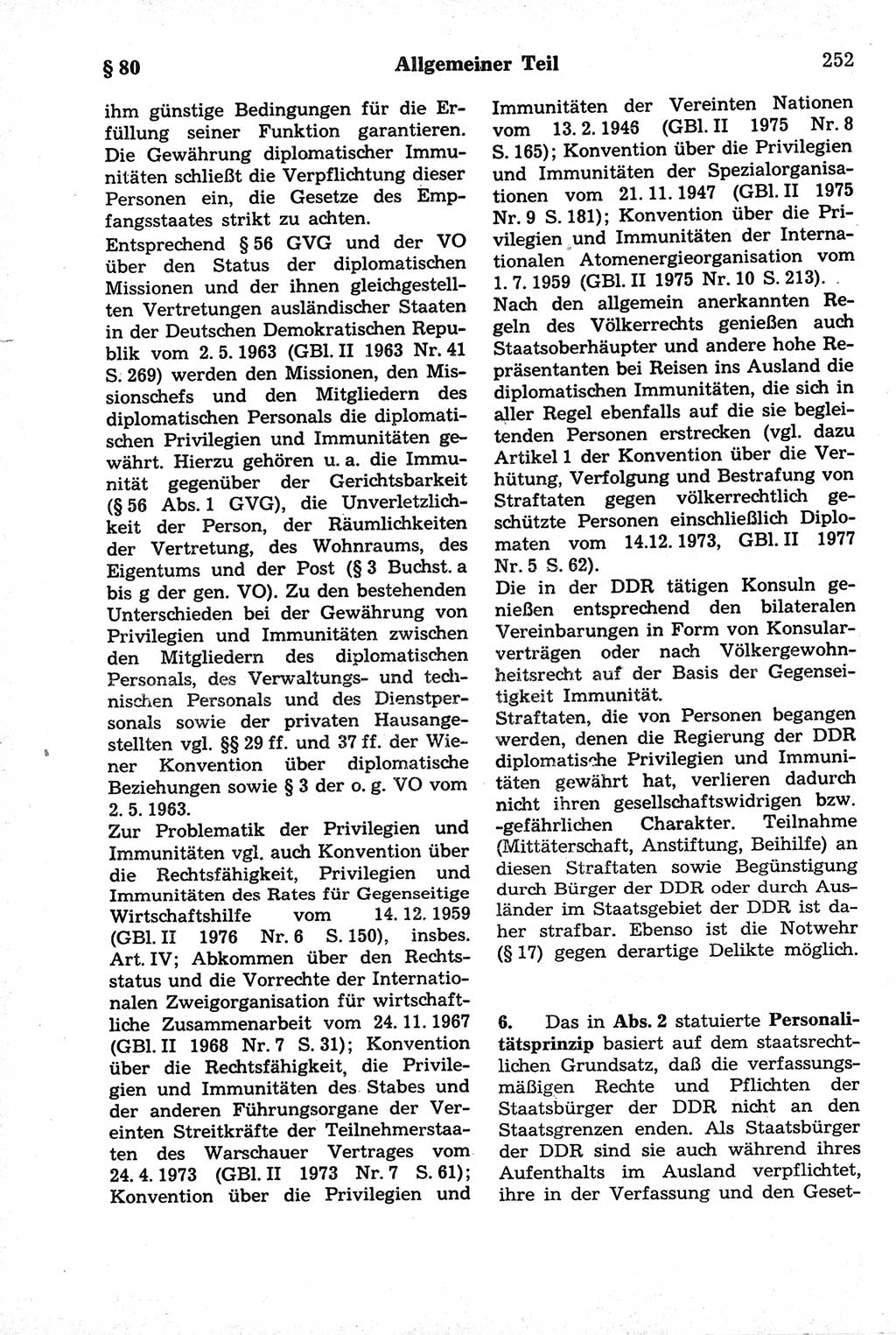 Strafrecht der Deutschen Demokratischen Republik (DDR), Kommentar zum Strafgesetzbuch (StGB) 1981, Seite 252 (Strafr. DDR Komm. StGB 1981, S. 252)