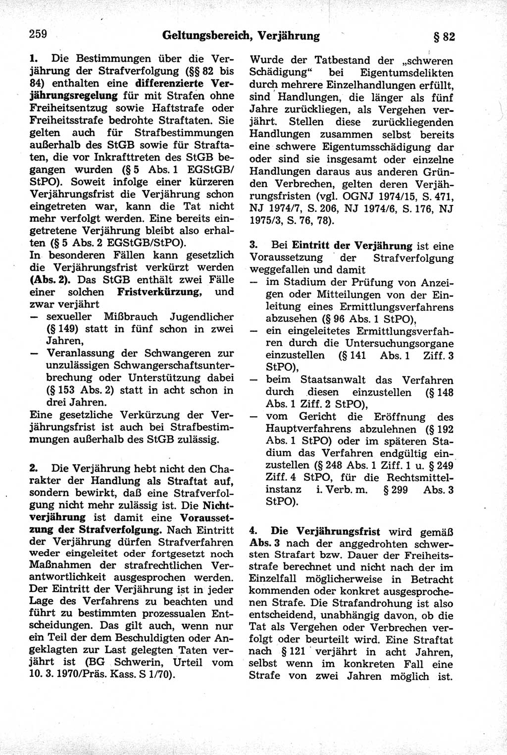 Strafrecht der Deutschen Demokratischen Republik (DDR), Kommentar zum Strafgesetzbuch (StGB) 1981, Seite 259 (Strafr. DDR Komm. StGB 1981, S. 259)