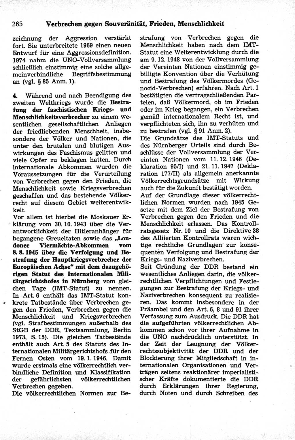 Strafrecht der Deutschen Demokratischen Republik (DDR), Kommentar zum Strafgesetzbuch (StGB) 1981, Seite 265 (Strafr. DDR Komm. StGB 1981, S. 265)