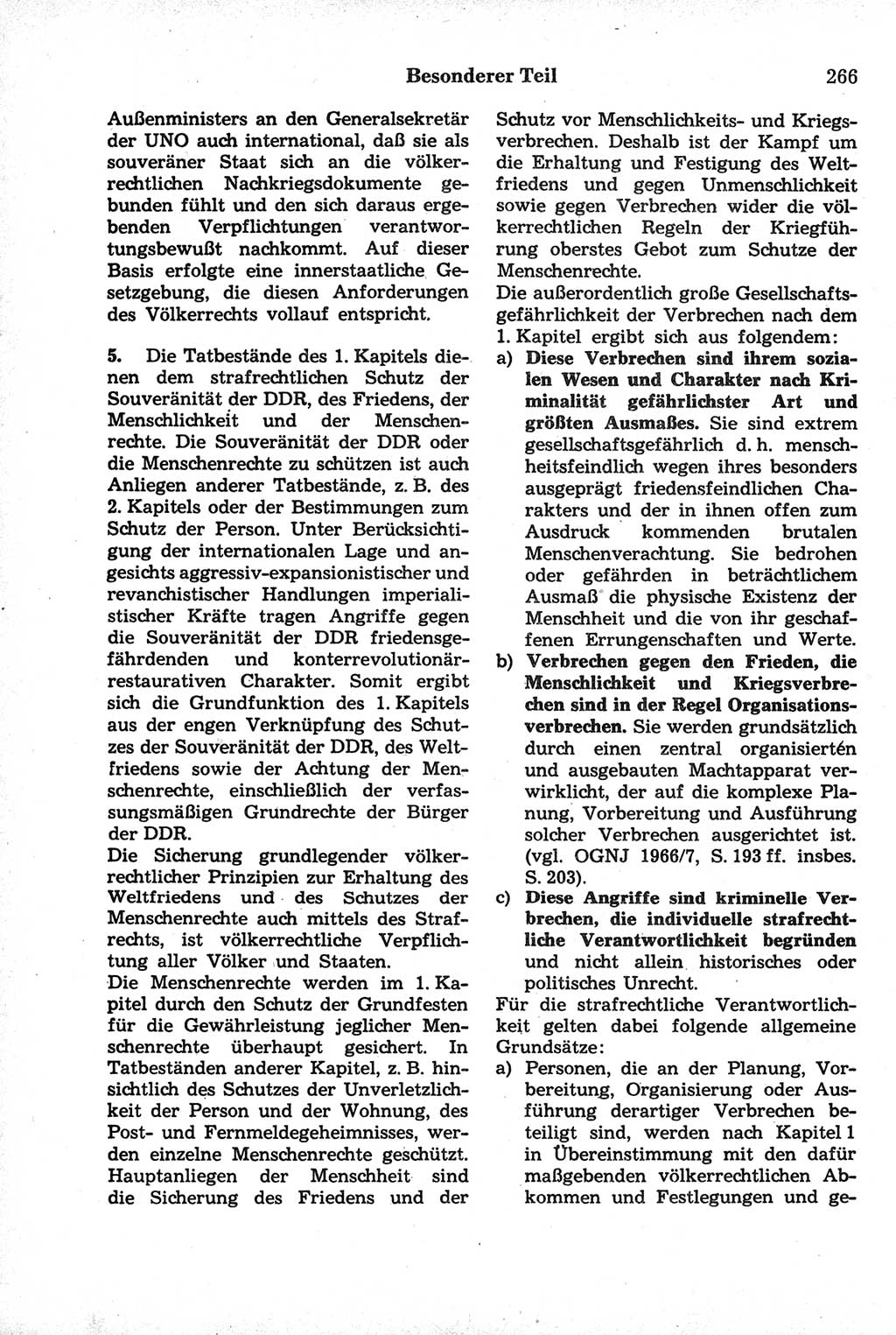 Strafrecht der Deutschen Demokratischen Republik (DDR), Kommentar zum Strafgesetzbuch (StGB) 1981, Seite 266 (Strafr. DDR Komm. StGB 1981, S. 266)