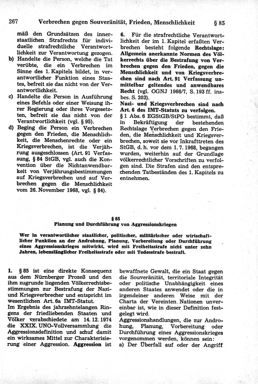 Strafrecht der Deutschen Demokratischen Republik (DDR), Kommentar zum Strafgesetzbuch (StGB) 1981, Seite 267 (Strafr. DDR Komm. StGB 1981, S. 267)