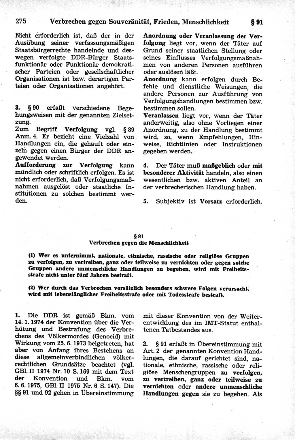 Strafrecht der Deutschen Demokratischen Republik (DDR), Kommentar zum Strafgesetzbuch (StGB) 1981, Seite 275 (Strafr. DDR Komm. StGB 1981, S. 275)