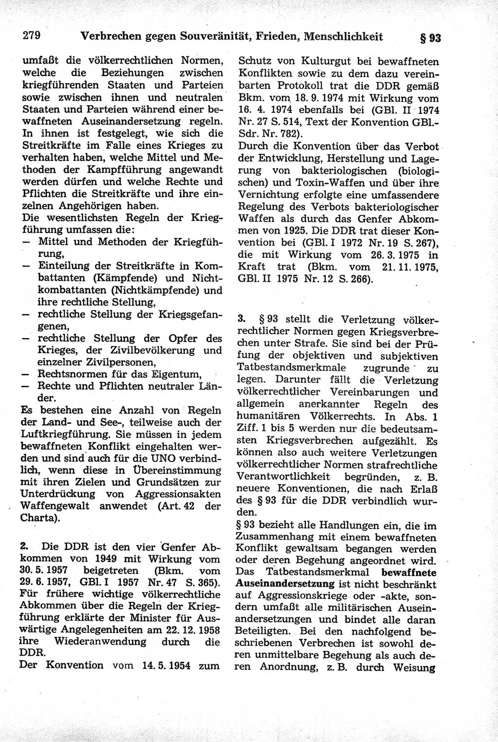 Strafrecht der Deutschen Demokratischen Republik (DDR), Kommentar zum Strafgesetzbuch (StGB) 1981, Seite 279 (Strafr. DDR Komm. StGB 1981, S. 279)