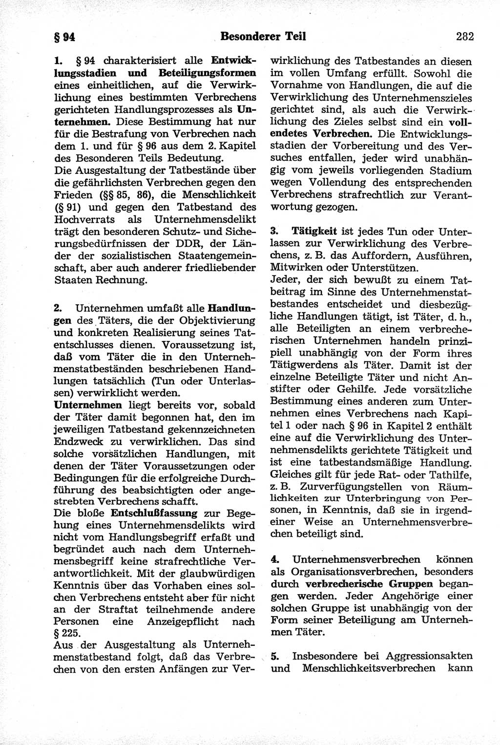 Strafrecht der Deutschen Demokratischen Republik (DDR), Kommentar zum Strafgesetzbuch (StGB) 1981, Seite 282 (Strafr. DDR Komm. StGB 1981, S. 282)