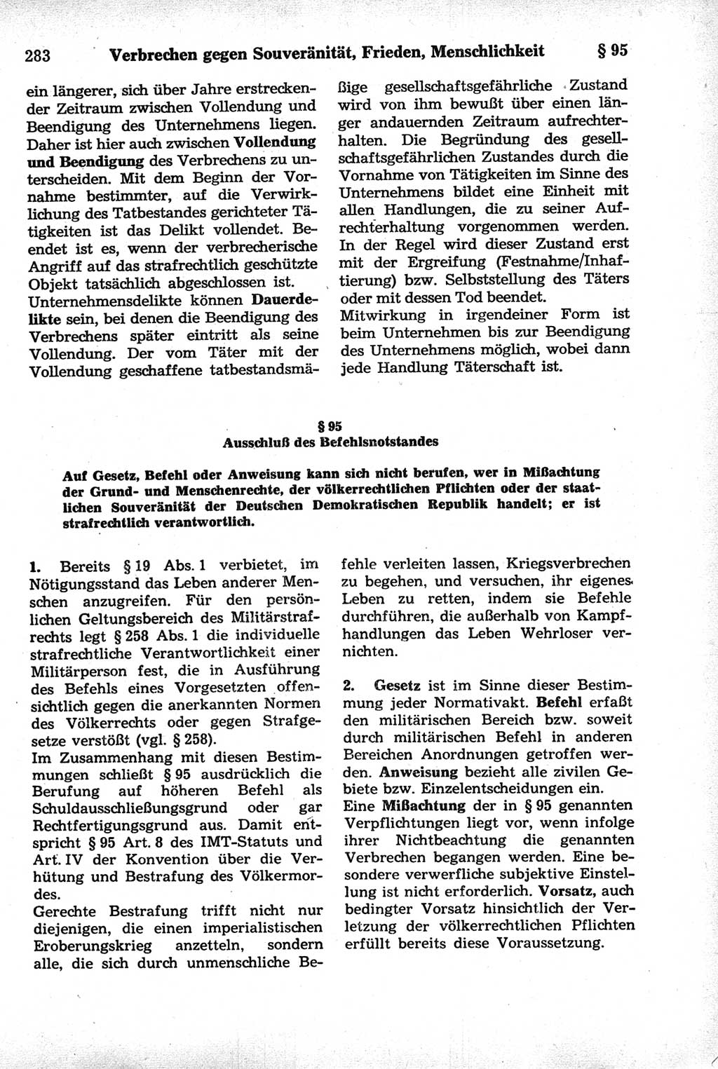 Strafrecht der Deutschen Demokratischen Republik (DDR), Kommentar zum Strafgesetzbuch (StGB) 1981, Seite 283 (Strafr. DDR Komm. StGB 1981, S. 283)