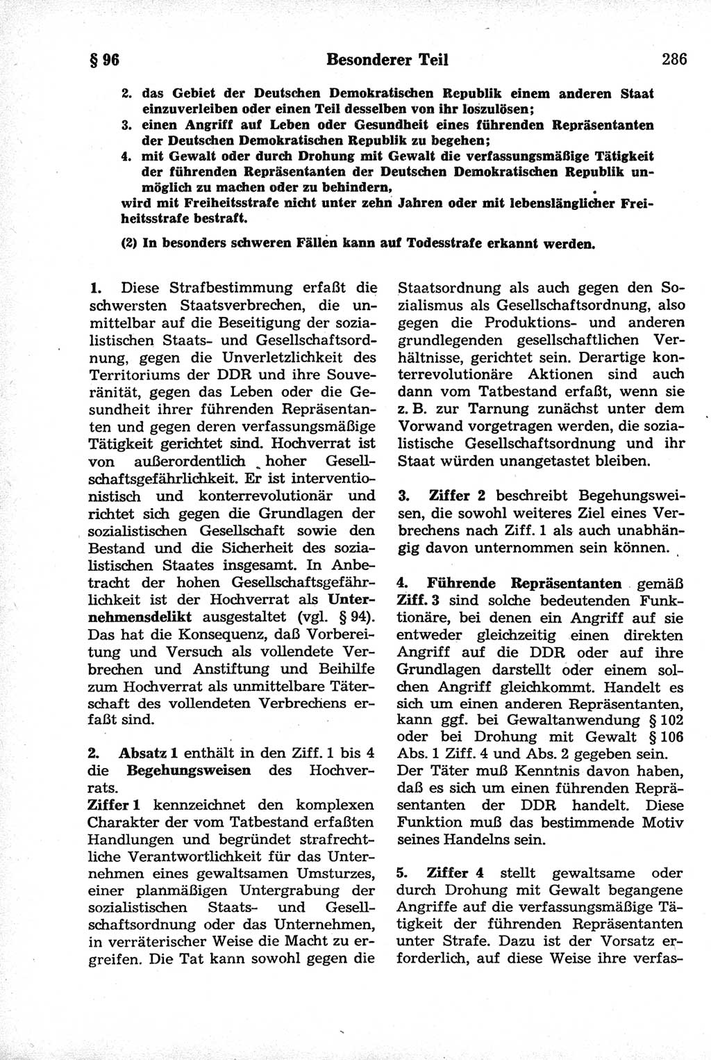 Strafrecht der Deutschen Demokratischen Republik (DDR), Kommentar zum Strafgesetzbuch (StGB) 1981, Seite 286 (Strafr. DDR Komm. StGB 1981, S. 286)