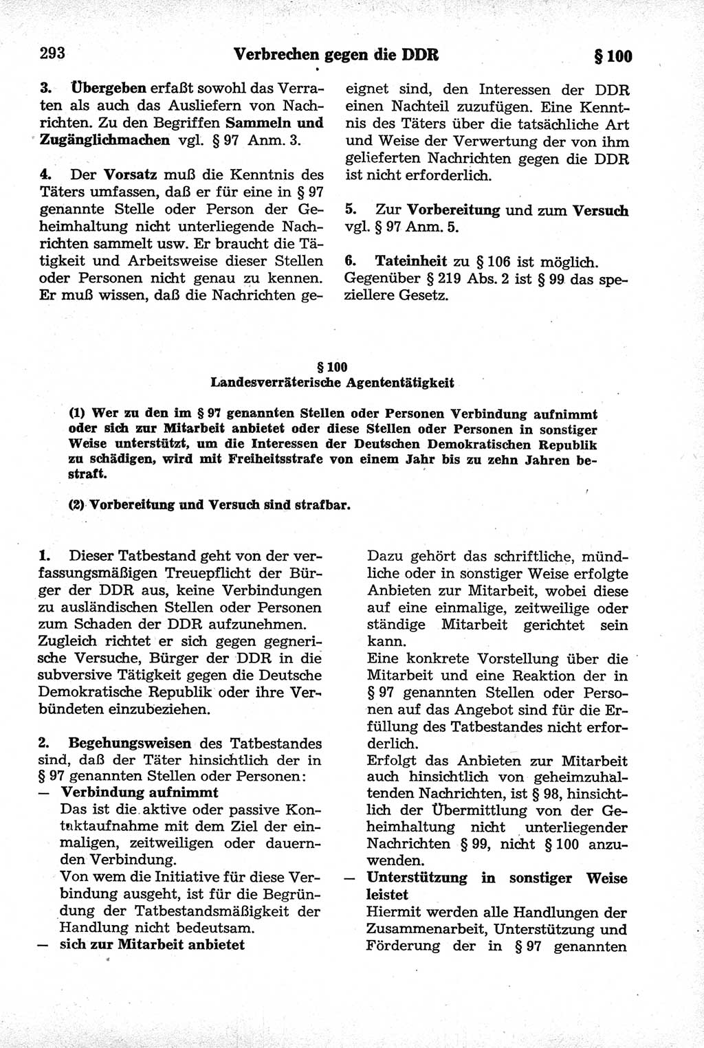 Strafrecht der Deutschen Demokratischen Republik (DDR), Kommentar zum Strafgesetzbuch (StGB) 1981, Seite 293 (Strafr. DDR Komm. StGB 1981, S. 293)