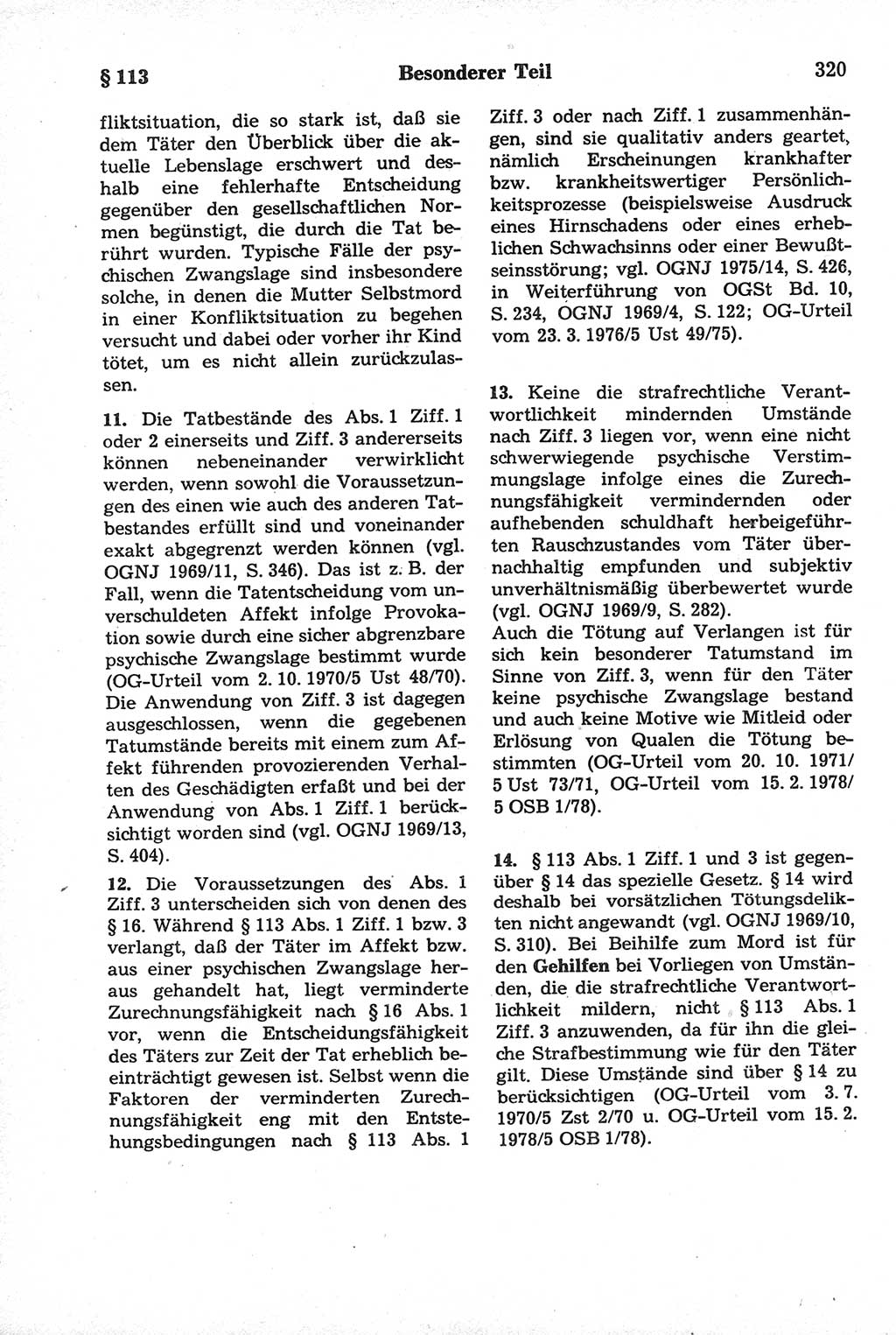 Strafrecht der Deutschen Demokratischen Republik (DDR), Kommentar zum Strafgesetzbuch (StGB) 1981, Seite 320 (Strafr. DDR Komm. StGB 1981, S. 320)