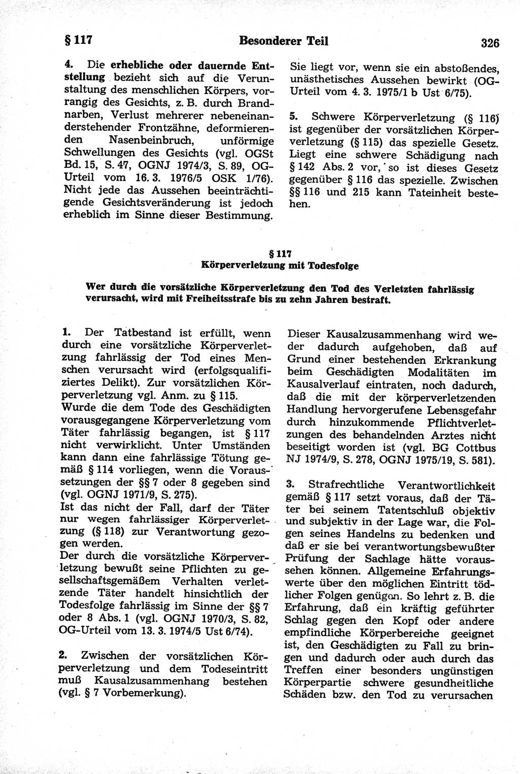 Strafrecht der Deutschen Demokratischen Republik (DDR), Kommentar zum Strafgesetzbuch (StGB) 1981, Seite 326 (Strafr. DDR Komm. StGB 1981, S. 326)