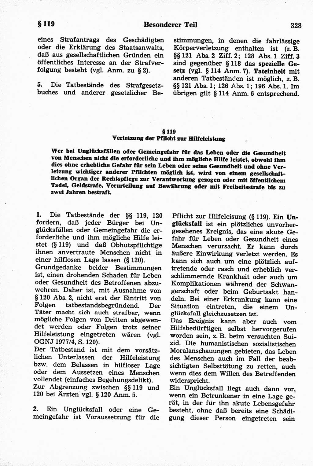 Strafrecht der Deutschen Demokratischen Republik (DDR), Kommentar zum Strafgesetzbuch (StGB) 1981, Seite 328 (Strafr. DDR Komm. StGB 1981, S. 328)