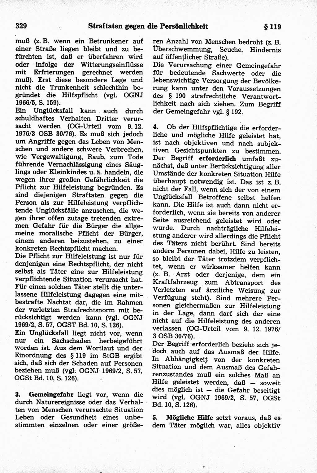 Strafrecht der Deutschen Demokratischen Republik (DDR), Kommentar zum Strafgesetzbuch (StGB) 1981, Seite 329 (Strafr. DDR Komm. StGB 1981, S. 329)
