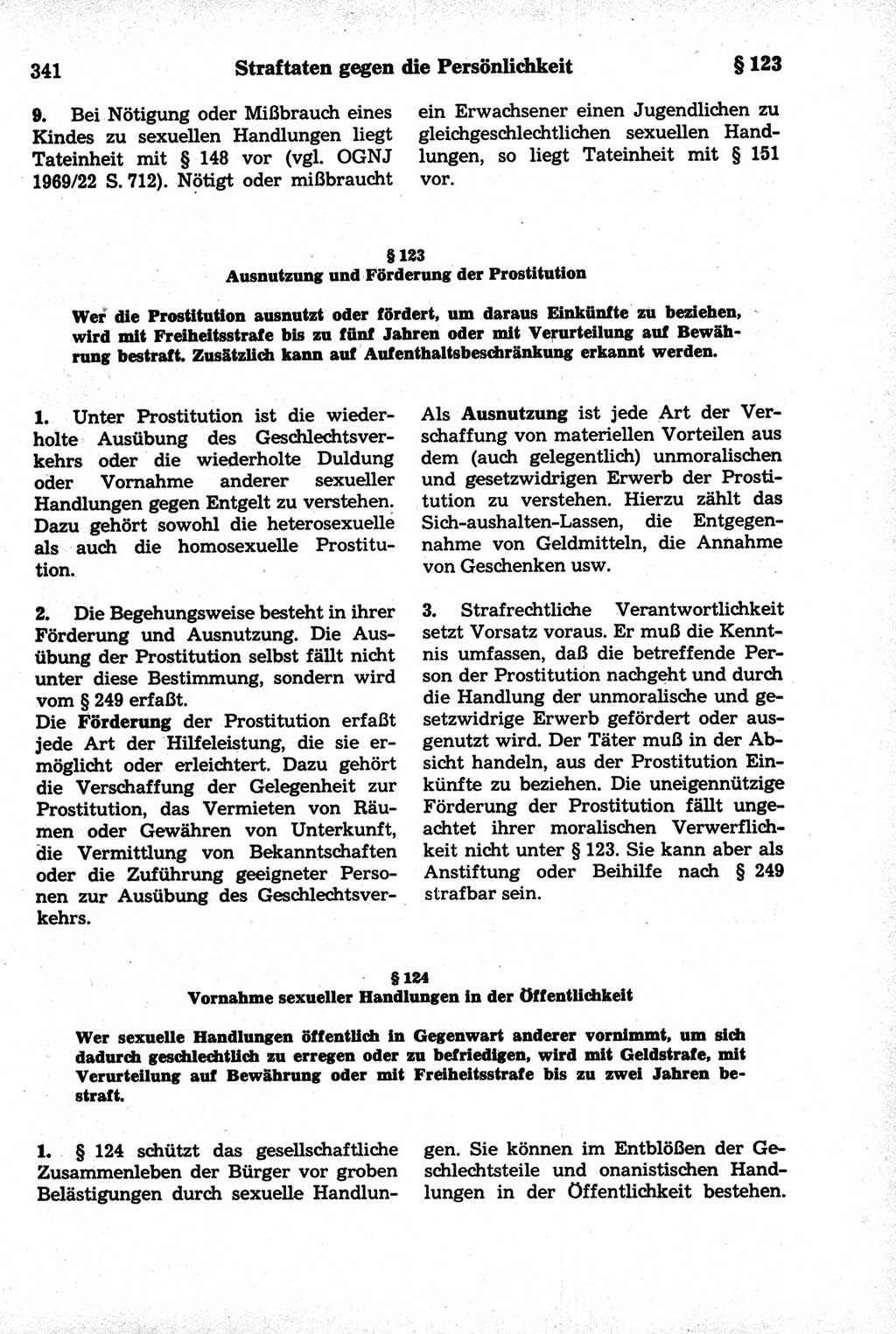 Strafrecht der Deutschen Demokratischen Republik (DDR), Kommentar zum Strafgesetzbuch (StGB) 1981, Seite 341 (Strafr. DDR Komm. StGB 1981, S. 341)