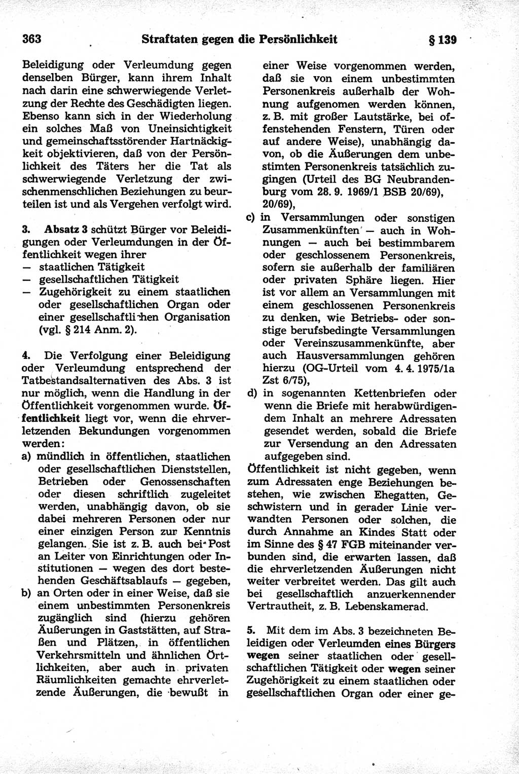 Strafrecht der Deutschen Demokratischen Republik (DDR), Kommentar zum Strafgesetzbuch (StGB) 1981, Seite 363 (Strafr. DDR Komm. StGB 1981, S. 363)
