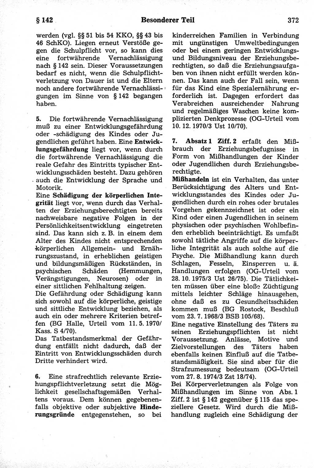 Strafrecht der Deutschen Demokratischen Republik (DDR), Kommentar zum Strafgesetzbuch (StGB) 1981, Seite 372 (Strafr. DDR Komm. StGB 1981, S. 372)