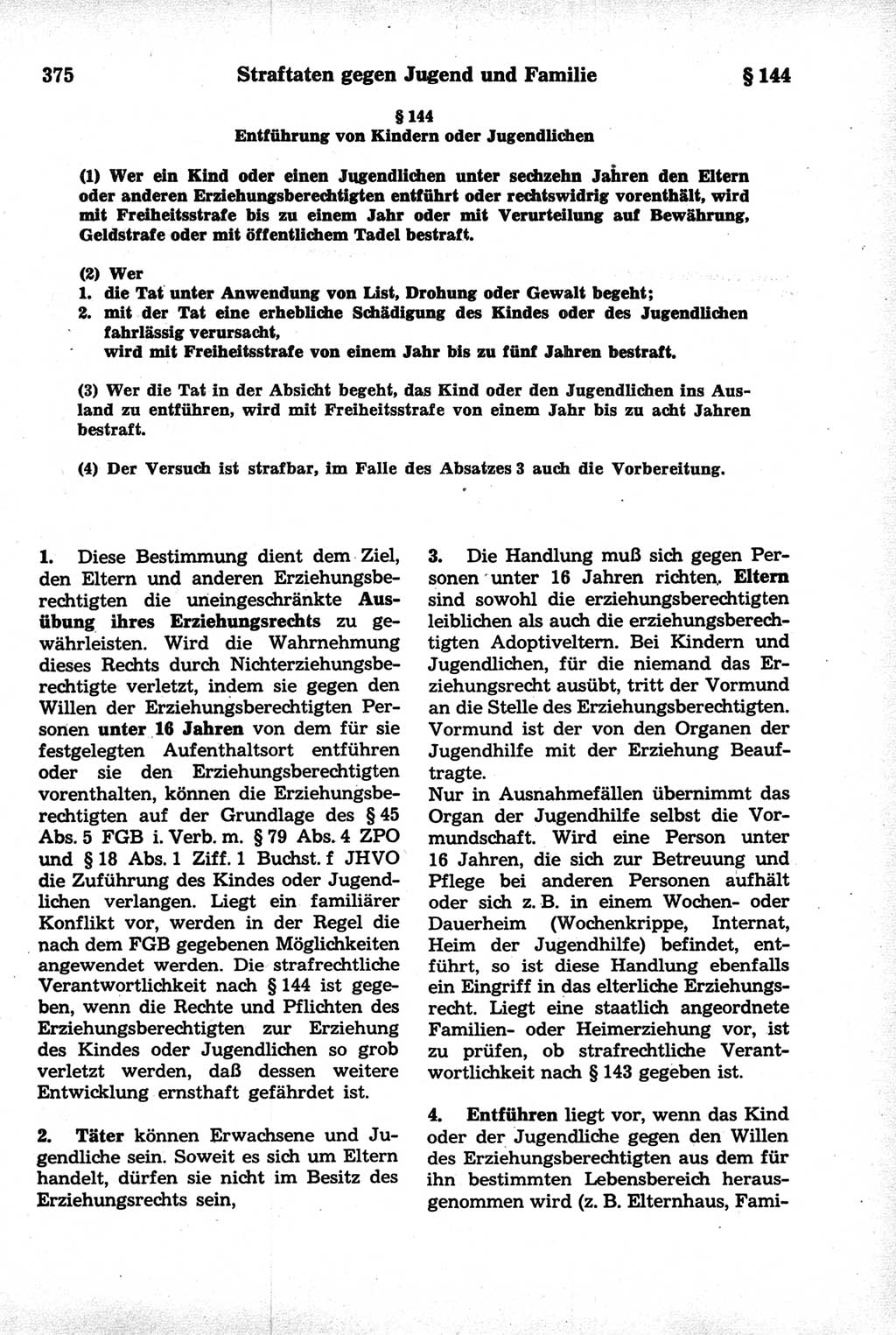 Strafrecht der Deutschen Demokratischen Republik (DDR), Kommentar zum Strafgesetzbuch (StGB) 1981, Seite 375 (Strafr. DDR Komm. StGB 1981, S. 375)