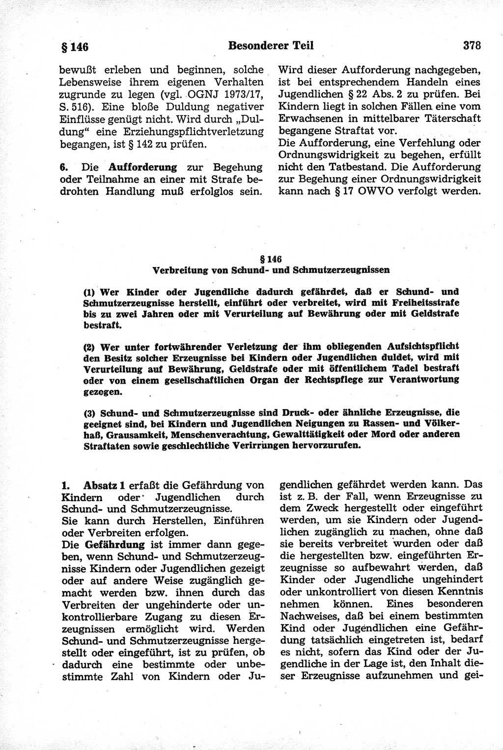 Strafrecht der Deutschen Demokratischen Republik (DDR), Kommentar zum Strafgesetzbuch (StGB) 1981, Seite 378 (Strafr. DDR Komm. StGB 1981, S. 378)