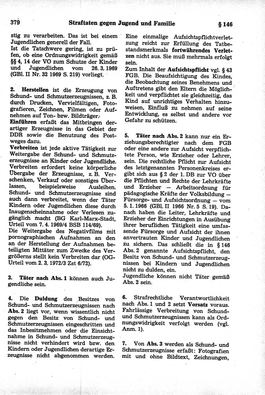 Strafrecht der Deutschen Demokratischen Republik (DDR), Kommentar zum Strafgesetzbuch (StGB) 1981, Seite 379 (Strafr. DDR Komm. StGB 1981, S. 379)