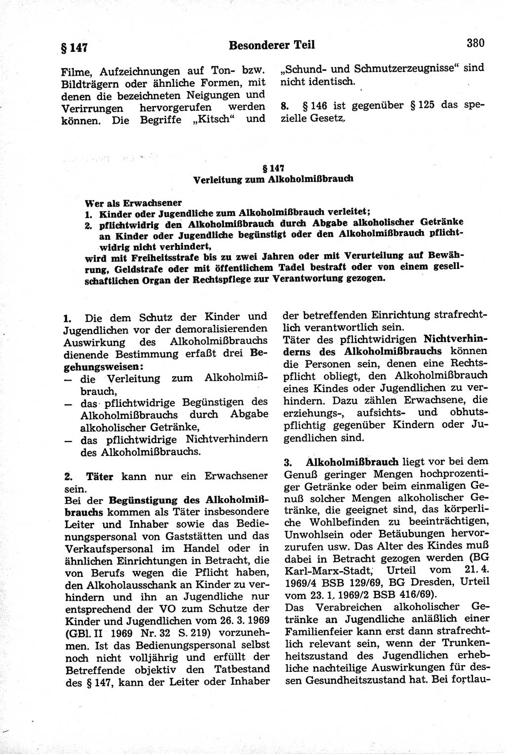 Strafrecht der Deutschen Demokratischen Republik (DDR), Kommentar zum Strafgesetzbuch (StGB) 1981, Seite 380 (Strafr. DDR Komm. StGB 1981, S. 380)