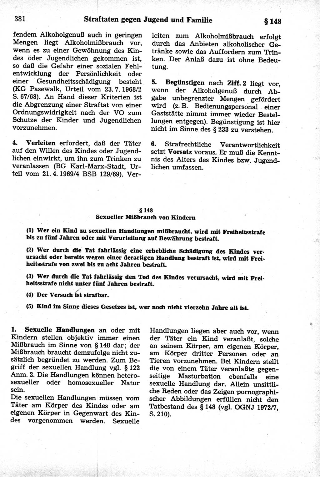 Strafrecht der Deutschen Demokratischen Republik (DDR), Kommentar zum Strafgesetzbuch (StGB) 1981, Seite 381 (Strafr. DDR Komm. StGB 1981, S. 381)