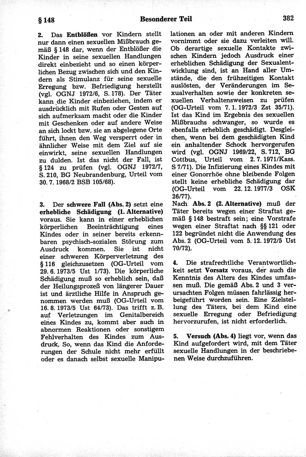 Strafrecht der Deutschen Demokratischen Republik (DDR), Kommentar zum Strafgesetzbuch (StGB) 1981, Seite 382 (Strafr. DDR Komm. StGB 1981, S. 382)