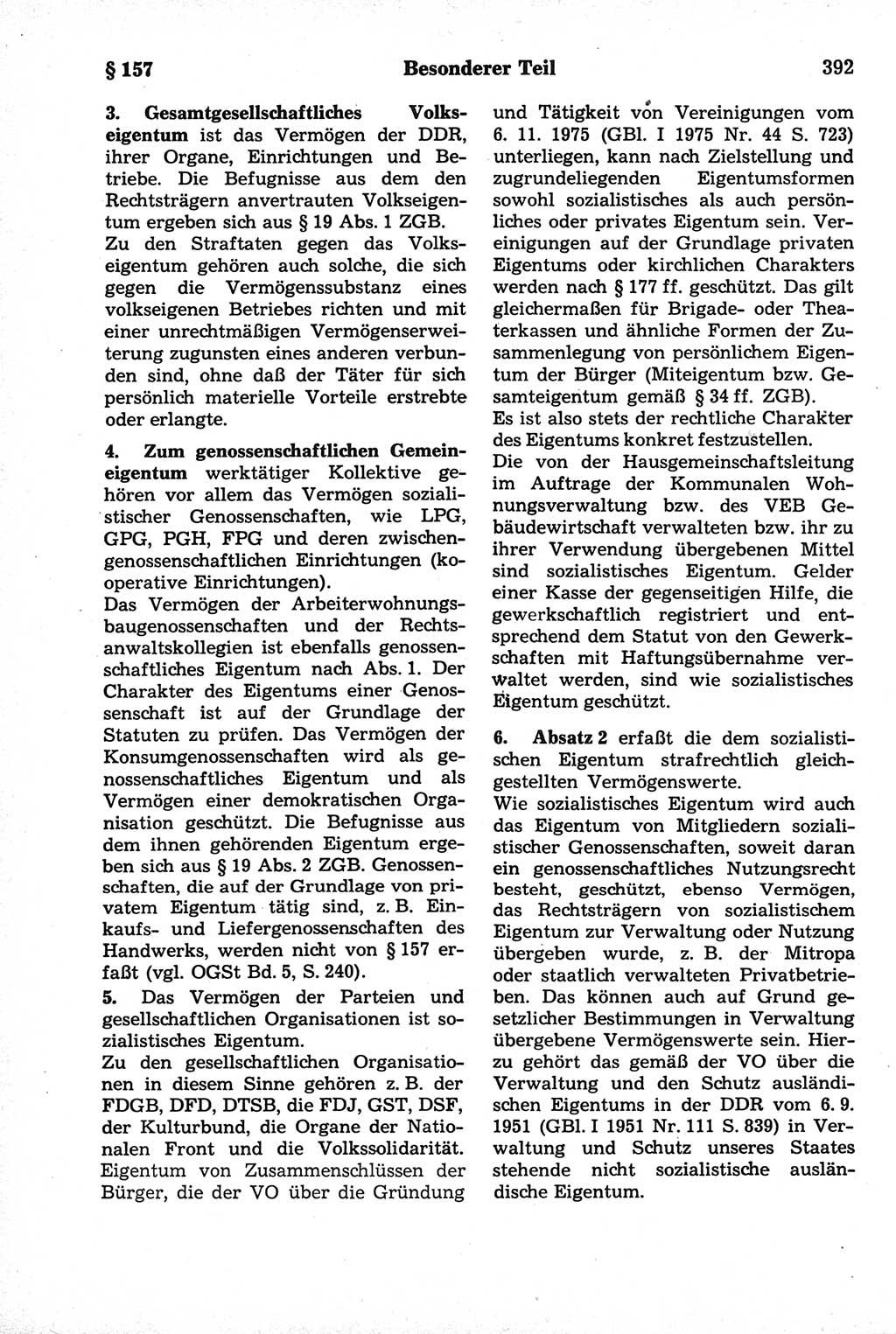 Strafrecht der Deutschen Demokratischen Republik (DDR), Kommentar zum Strafgesetzbuch (StGB) 1981, Seite 392 (Strafr. DDR Komm. StGB 1981, S. 392)