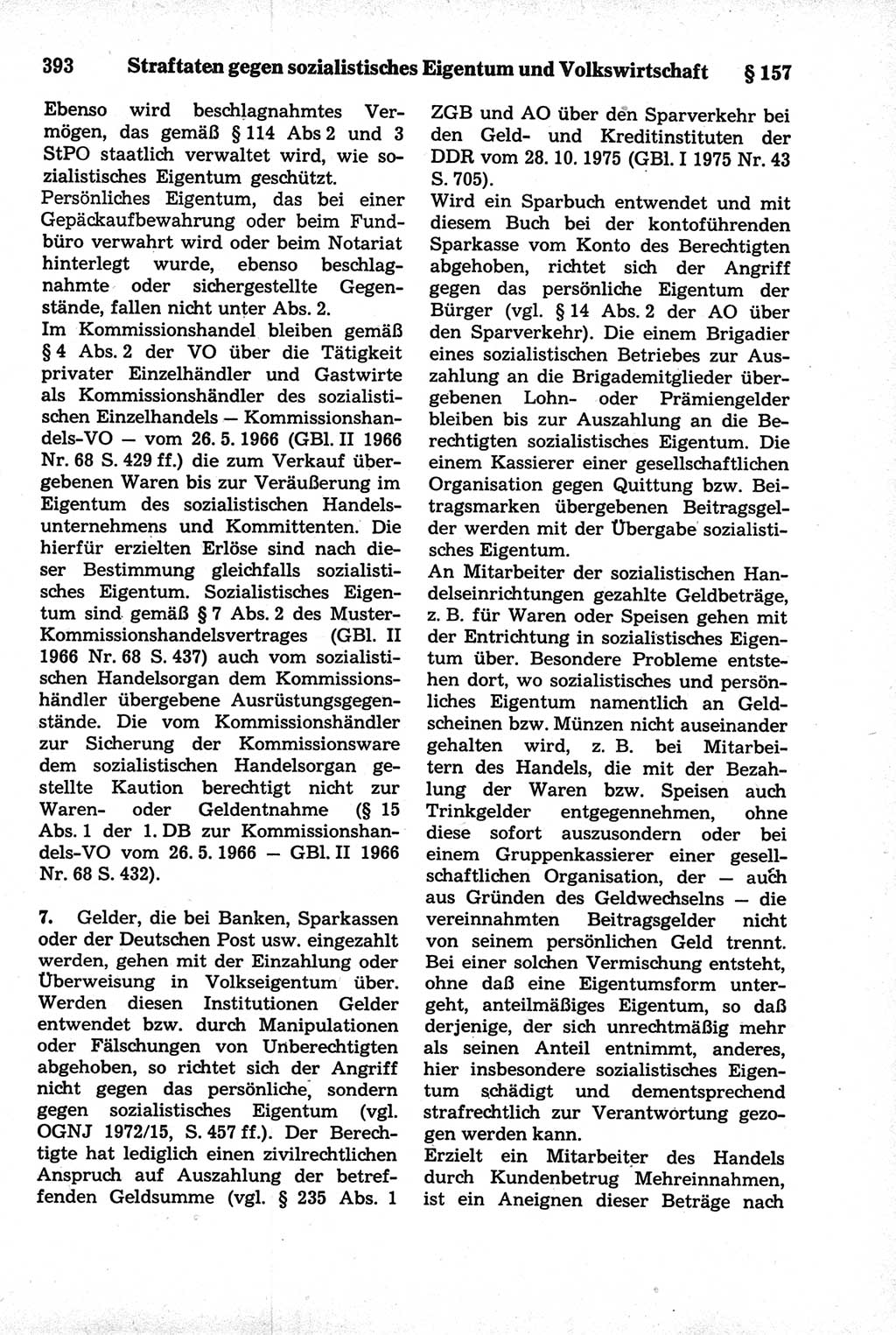 Strafrecht der Deutschen Demokratischen Republik (DDR), Kommentar zum Strafgesetzbuch (StGB) 1981, Seite 393 (Strafr. DDR Komm. StGB 1981, S. 393)