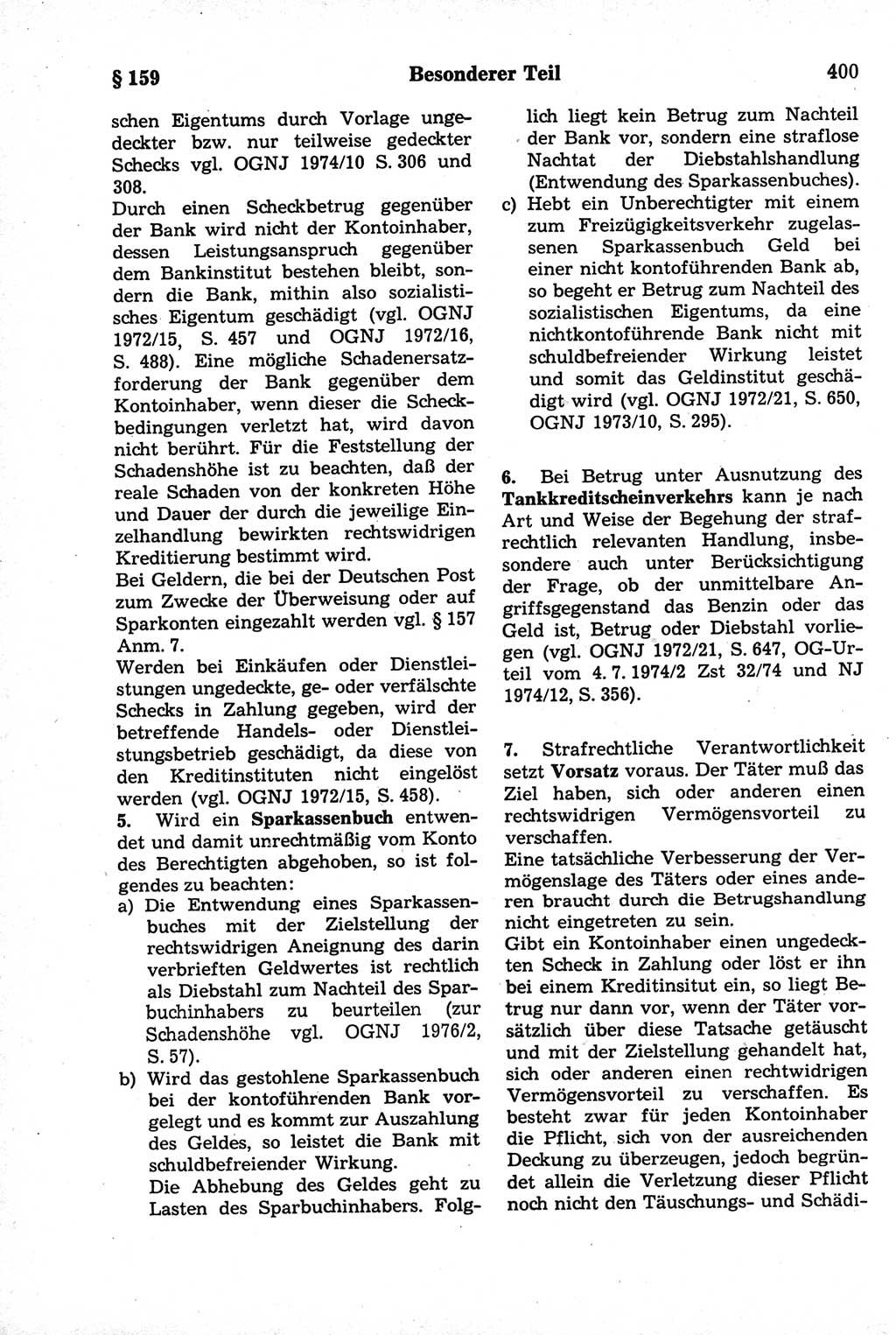 Strafrecht der Deutschen Demokratischen Republik (DDR), Kommentar zum Strafgesetzbuch (StGB) 1981, Seite 400 (Strafr. DDR Komm. StGB 1981, S. 400)
