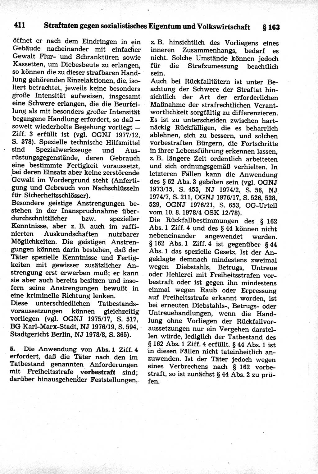 Strafrecht der Deutschen Demokratischen Republik (DDR), Kommentar zum Strafgesetzbuch (StGB) 1981, Seite 411 (Strafr. DDR Komm. StGB 1981, S. 411)