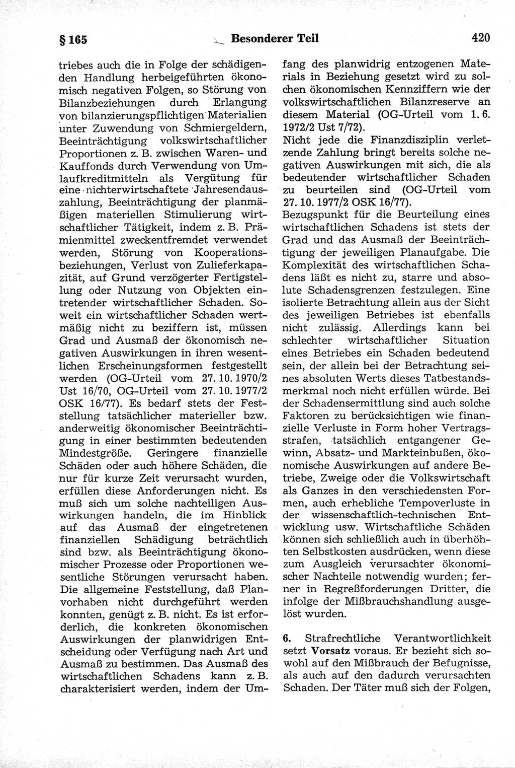 Strafrecht der Deutschen Demokratischen Republik (DDR), Kommentar zum Strafgesetzbuch (StGB) 1981, Seite 420 (Strafr. DDR Komm. StGB 1981, S. 420)