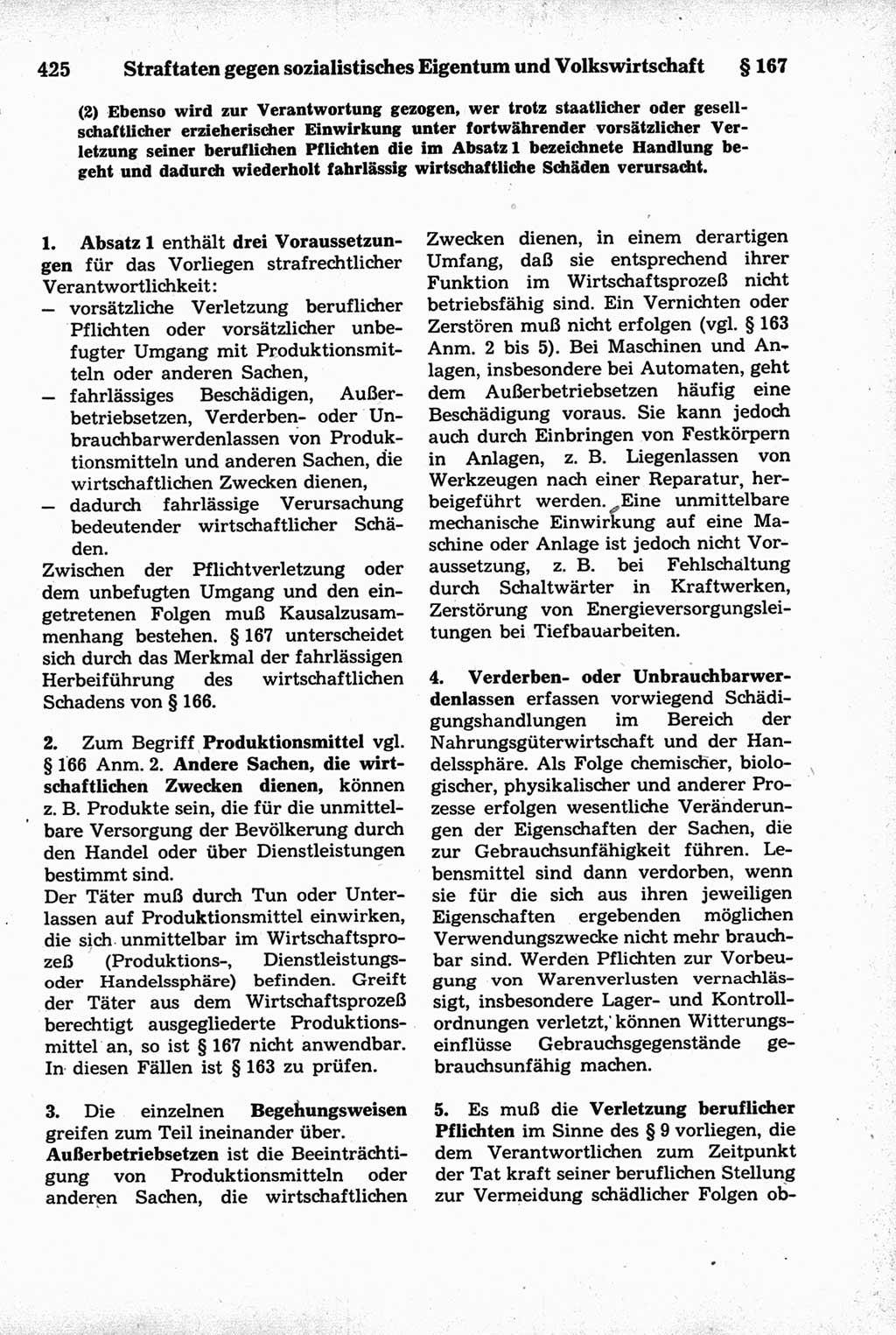 Strafrecht der Deutschen Demokratischen Republik (DDR), Kommentar zum Strafgesetzbuch (StGB) 1981, Seite 425 (Strafr. DDR Komm. StGB 1981, S. 425)