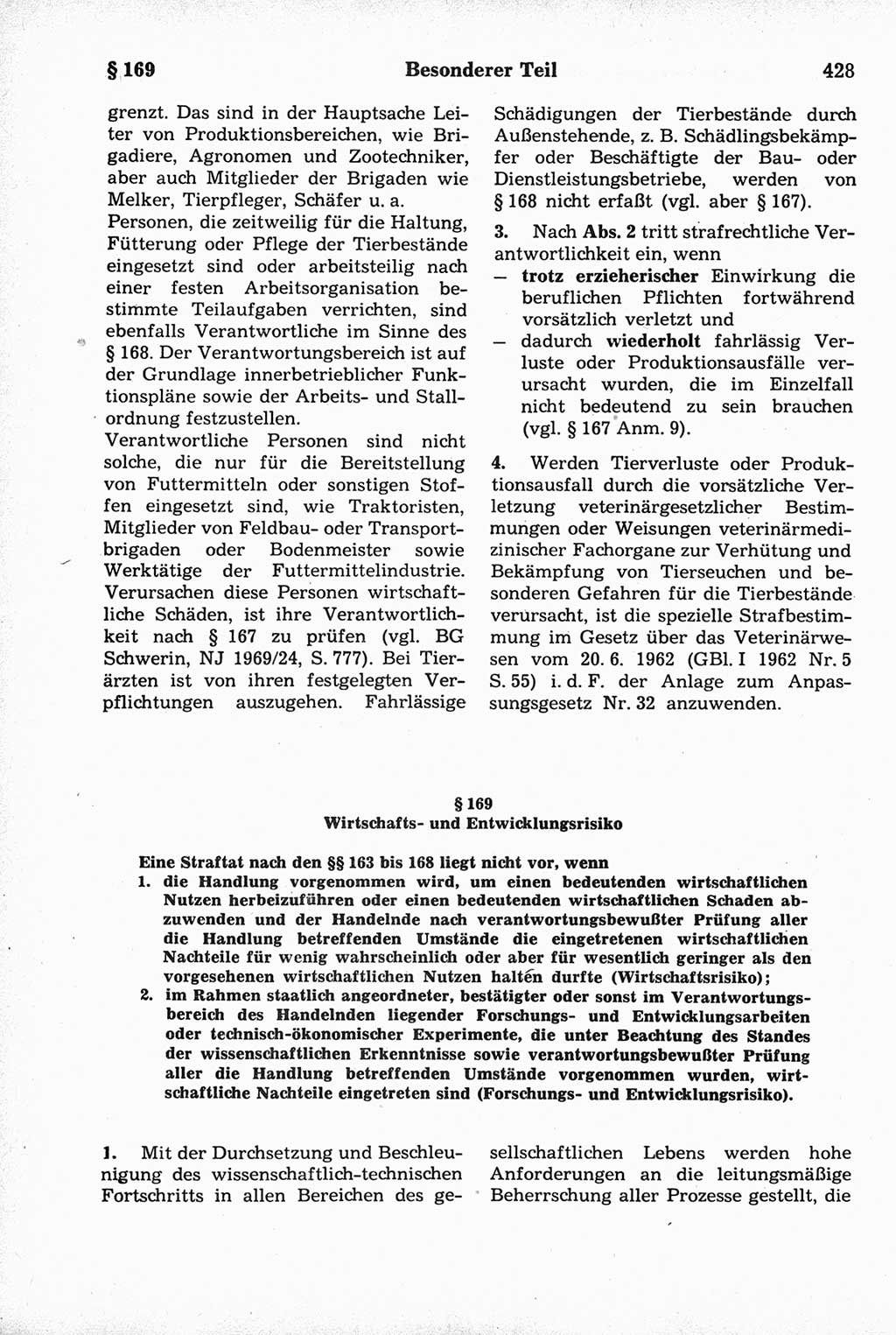 Strafrecht der Deutschen Demokratischen Republik (DDR), Kommentar zum Strafgesetzbuch (StGB) 1981, Seite 428 (Strafr. DDR Komm. StGB 1981, S. 428)
