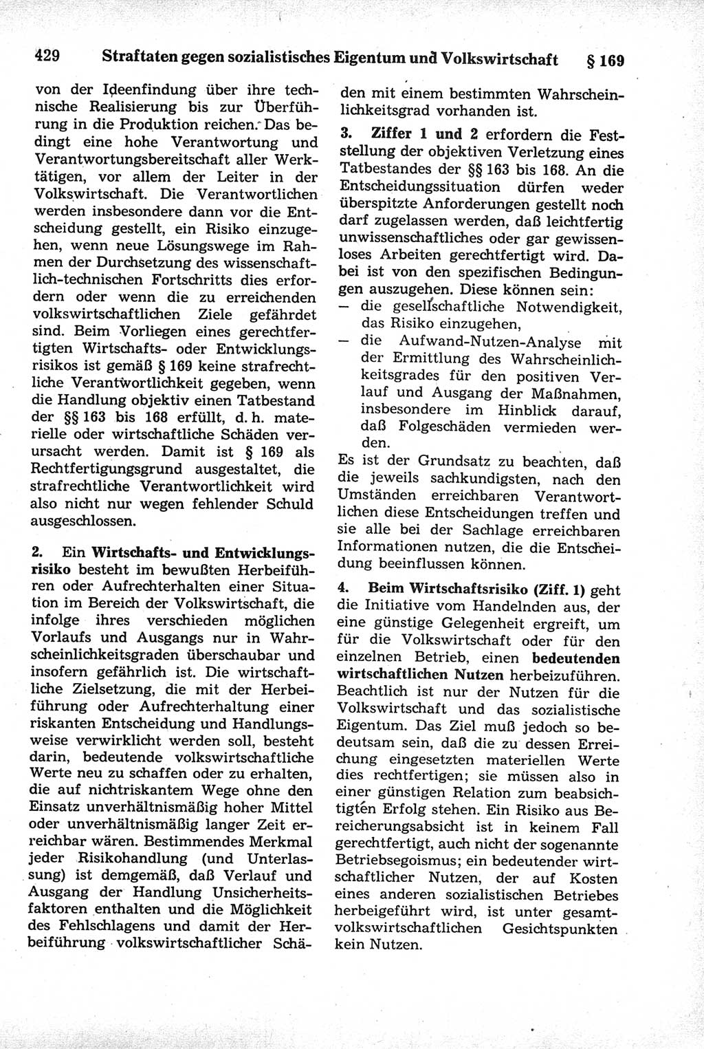 Strafrecht der Deutschen Demokratischen Republik (DDR), Kommentar zum Strafgesetzbuch (StGB) 1981, Seite 429 (Strafr. DDR Komm. StGB 1981, S. 429)